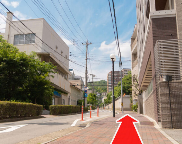 中山手通5丁目 道路